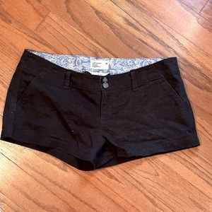 American Eagle black 3” shorts euc